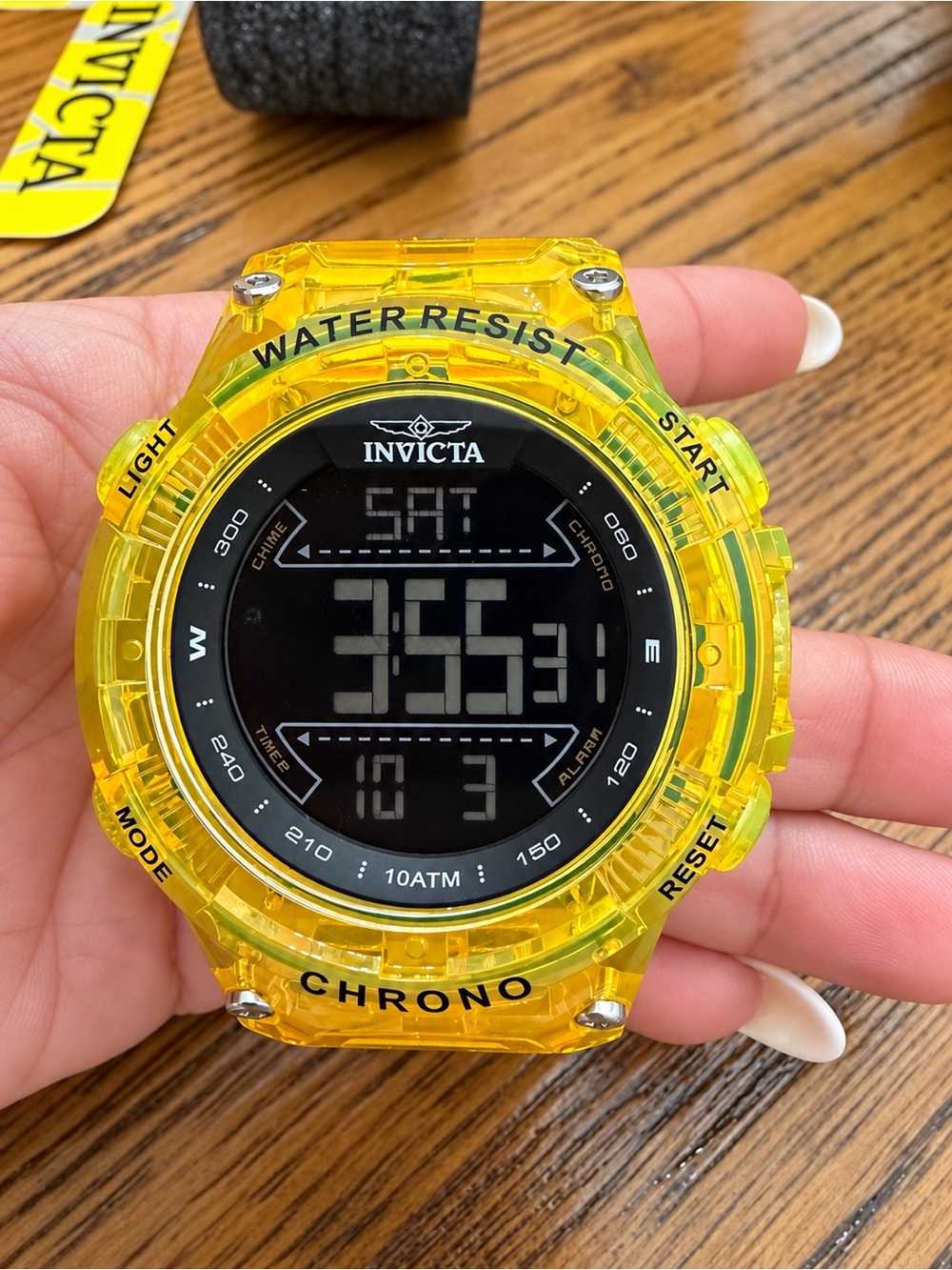 Invicta Racing Burnout Yellow Sports Watch